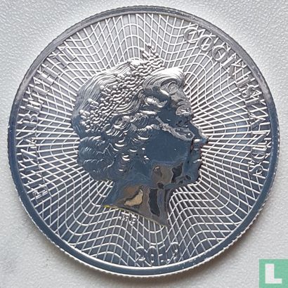 Îles Cook 1 dollar 2019 (non coloré - type 1) "Silver star" - Image 1