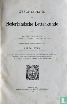 Geschiedenis der Nederlandsche Letterkunde - Image 1