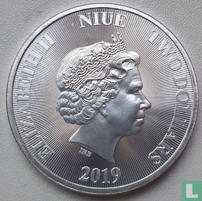Niue 2 dollars 2019 "Roaring lion" - Image 1