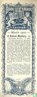 Book mark for the Tauchnitz edition March 1900 - Image 1