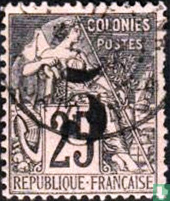 Cochinchina / Type Dubois, with surcharge