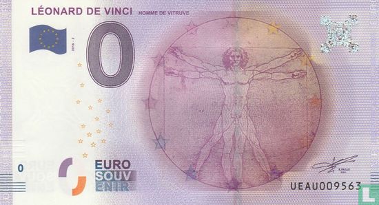 UEAU-2 Léonard de Vinci Homme de Vitruve - Image 1
