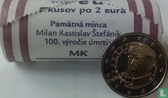 Slovaquie 2 euro 2019 (rouleau) "100th anniversary Death of the general Milan Rastislav Štefánik" - Image 3