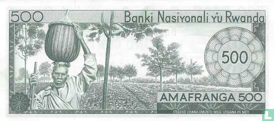 Rwanda 500 Francs 1976 - Afbeelding 2