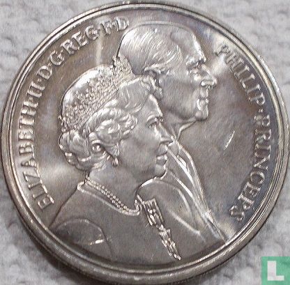 United Kingdom 5 pounds 1997 "50th Wedding Anniversary of Queen Elizabeth II and Prince Philip" - Image 2