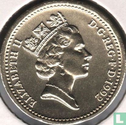 United Kingdom 1 pound 1992 "English Oak" - Image 1
