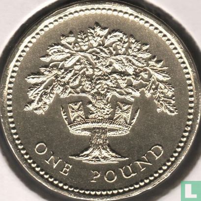 Royaume-Uni 1 pound 1992 "English Oak" - Image 2