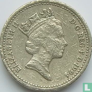 United Kingdom 1 pound 1994 "Scottish lion" - Image 1