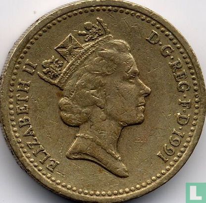 Verenigd Koninkrijk 1 pound 1991 "Northern Irish flax" - Afbeelding 1