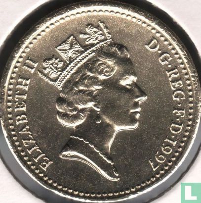 United Kingdom 1 pound 1997 "English lions" - Image 1