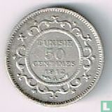 Tunisia 50 centimes 1912 (AH1330) - Image 1