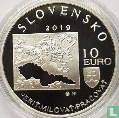 Slovakia 10 euro 2019 (PROOF) "100th anniversary Death of the general Milan Rastislav Štefánik" - Image 1