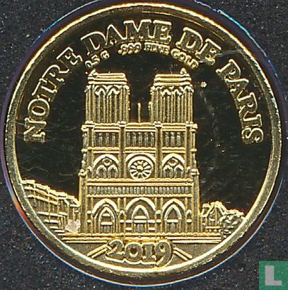Congo-Brazzaville 100 francs 2019 (PROOF) "Notre Dame de Paris" - Afbeelding 1