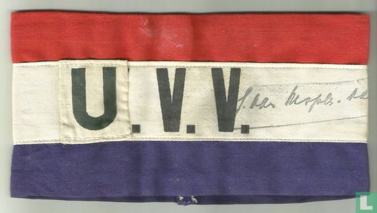 Armband van de Unie Vrouwelijke Vrijwilligers (U.V.V.)