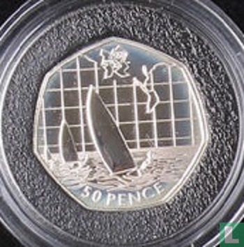 United Kingdom 50 pence 2011 (PROOF) "2012 London Olympics - Sailing" - Image 2