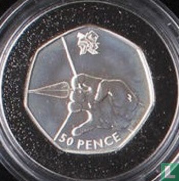 Verenigd Koninkrijk 50 pence 2011 (PROOF) "2012 London Paralympics - Archery" - Afbeelding 2