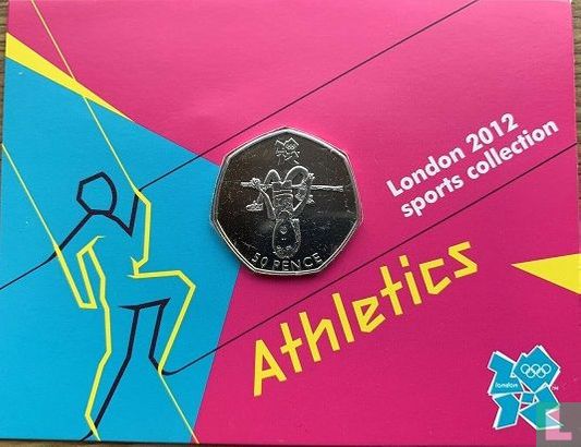 Verenigd Koninkrijk 50 pence 2011 (coincard) "2012 London Olympics - Athletics" - Afbeelding 1