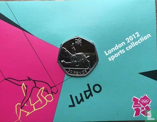 United Kingdom 50 pence 2011 (coincard) "2012 London Olympics - Judo" - Image 1