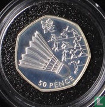 Verenigd Koninkrijk 50 pence 2011 (PROOF) "2012 London Olympics - Badminton" - Afbeelding 2
