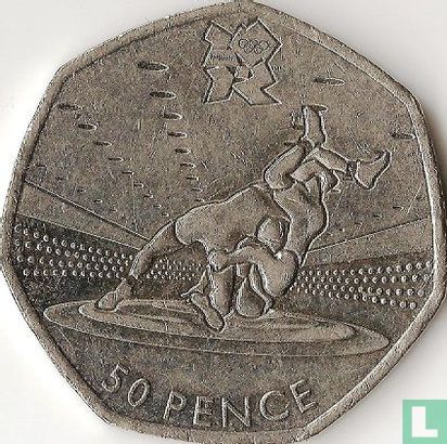 United Kingdom 50 pence 2011 "2012 London Olympics - Wrestling" - Image 2