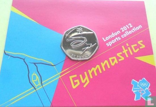 Verenigd Koninkrijk 50 pence 2011 (coincard) "2012 London Olympics - Gymnastics" - Afbeelding 1