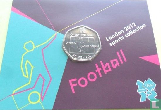 Verenigd Koninkrijk 50 pence 2011 (coincard) "2012 London Olympics - Football" - Afbeelding 1