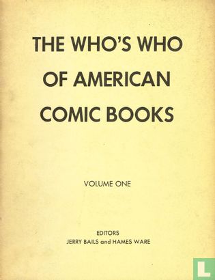 The Who's Who of American Comic Books Volume I - Afbeelding 1