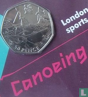 Verenigd Koninkrijk 50 pence 2011 "2012 London Olympics - Canoeing" - Afbeelding 3