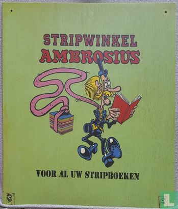 Uithangbord: Stripwinkel Ambrosius - Voor al uw stripboeken - Afbeelding 2