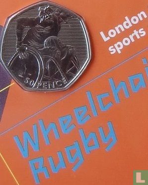 Verenigd Koninkrijk 50 pence 2011 (coincard) "2012 London Paralympics - Wheelchair Rugby" - Afbeelding 3