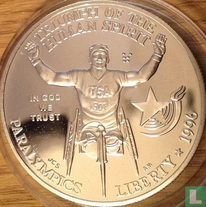 United States 1 dollar 1996 (PROOF) "Paralympic Games in Atlanta - Centennial Olympic Games" - Image 1