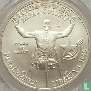 États-Unis 1 dollar 1996 "Paralympic Games in Atlanta - Centennial Olympic Games" - Image 1