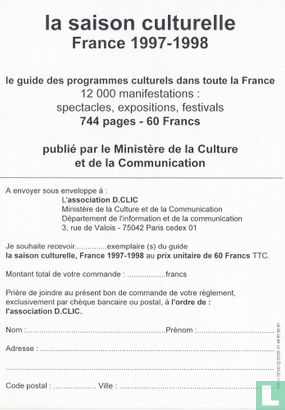Ministère de la Culture - la saison culturelle France 1997-1998 - Bild 2