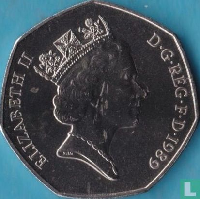 Verenigd Koninkrijk 50 pence 1989 - Afbeelding 1
