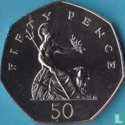 Verenigd Koninkrijk 50 pence 1989 - Afbeelding 2