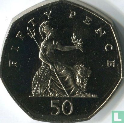 Verenigd Koninkrijk 50 pence 1990 - Afbeelding 2