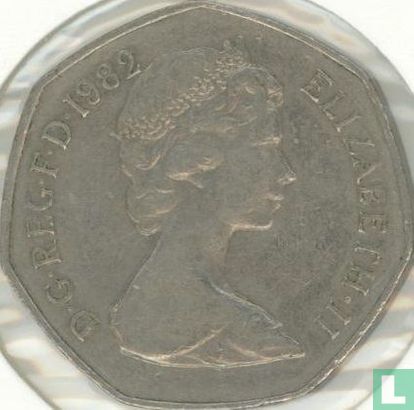 Verenigd Koninkrijk 50 pence 1982 - Afbeelding 1