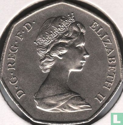 Verenigd Koninkrijk 50 pence 1973 "Entry into European Economic Community" - Afbeelding 2