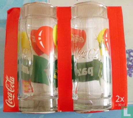 2 Coca-Cola glazen - Image 1