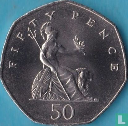 Verenigd Koninkrijk 50 pence 1984 - Afbeelding 2