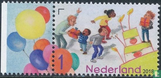 Birthday postage stamps