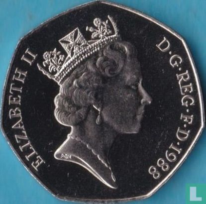 Royaume-Uni 50 pence 1988 - Image 1