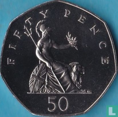 Royaume-Uni 50 pence 1988 - Image 2