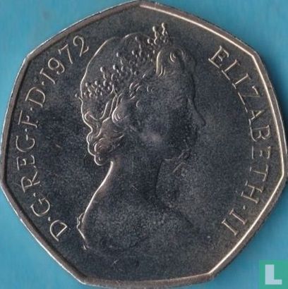 Royaume-Uni 50 new pence 1972 (BE) - Image 1
