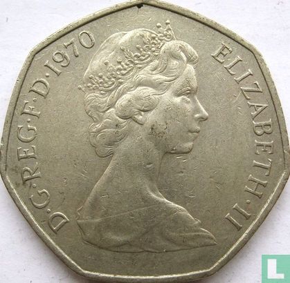 Verenigd Koninkrijk 50 new pence 1970 - Afbeelding 1