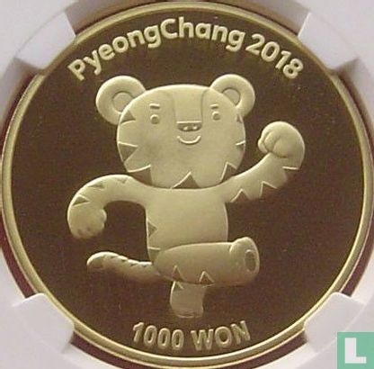 South Korea 1000 won 2017 (PROOF) "2018 Winter Olympics in Pyeongchang" - Image 2