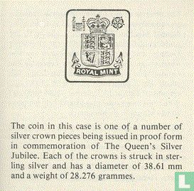 Verenigd Koninkrijk 25 new pence 1977 (PROOF - zilver) "25th anniversary Accession of Queen Elizabeth II" - Afbeelding 3