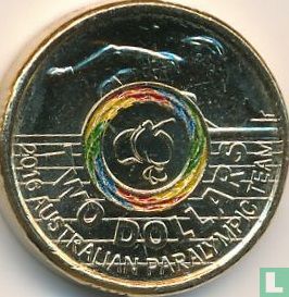 Australie 2 dollars 2016 "Australian Paralympic Team" - Image 2