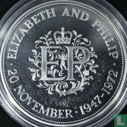 United Kingdom 25 new pence 1972 (PROOF- silver) "25th Wedding Anniversary of Queen Elizabeth II and Prince Philip" - Image 1