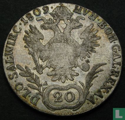 Austria 20 kreuzer 1809 (C) - Image 1
